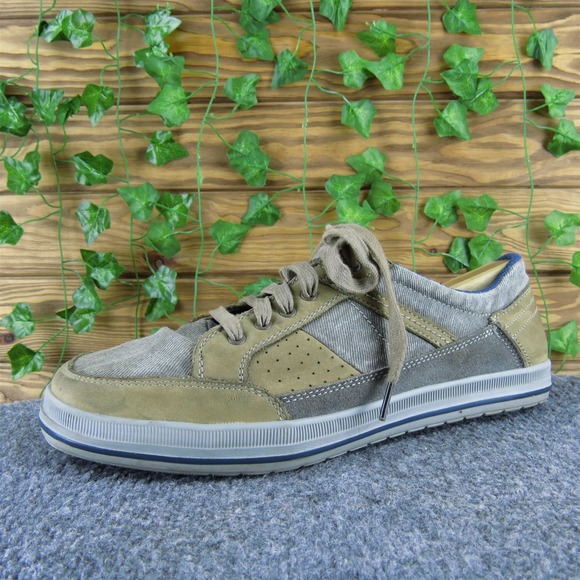 Skechers Men Relaxed Fit Sneaker Brown Leather Size 10.5 Medium Gently Used 2025 - Picture 1 of 7